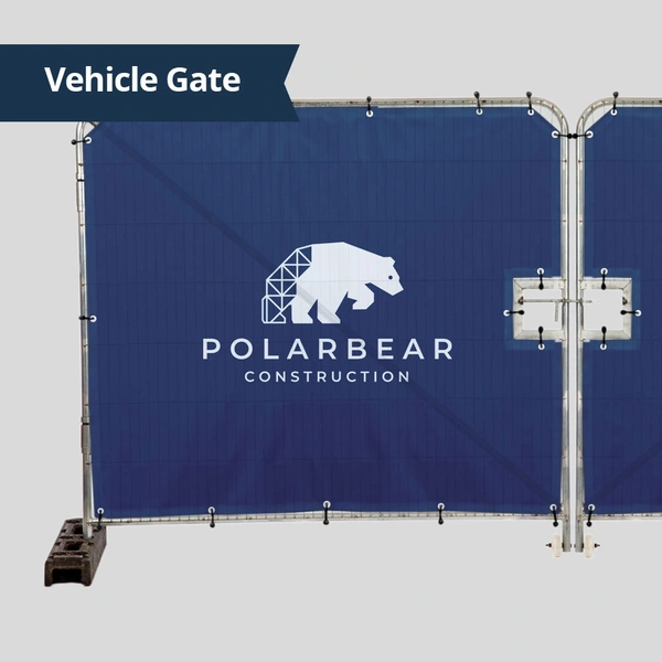Heras Fence Covers - Vehicle Gate